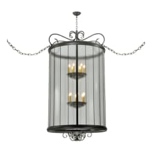 Brio 12 Light 36" Wide Taper Candle Pendant