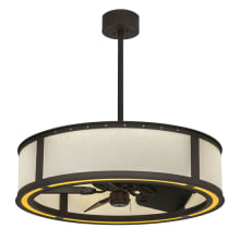 Smythe Craftsman 37" Wide 5 Blade Indoor LED Ceiling Fan