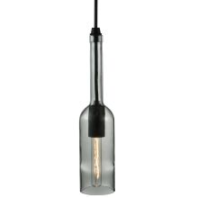 2.75" W Wine Bottle Clear Mini Pendant