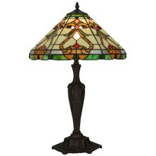 Middleton 1 Light 24" Tall Hand-Crafted Table Lamp with Stained Glass