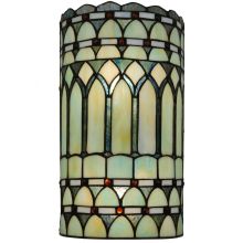Aello 2 Light 7.75" Wide Hand-Crafted Wall Sconce with Stained Glass