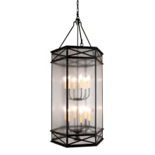Gina 12 Light 27" Wide Taper Candle Pendant