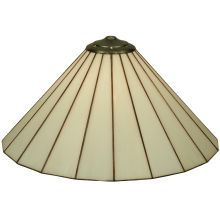 17.75" W X 8.75" H Duncan White Replacement Shade
