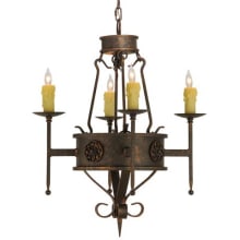 Lorenzo 4 Light 24" Wide Taper Candle Style Chandelier