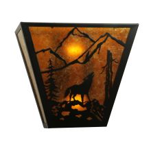 13" W Lone Wolf Wall Sconce