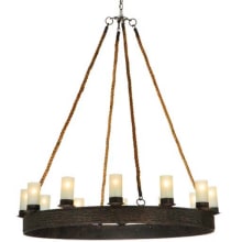 Costello 12 Light 50" Wide Pillar Candle Style Chandelier