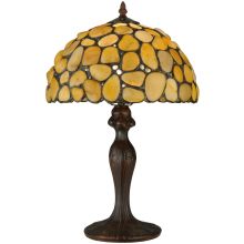 1 Light 19.5" Tall Hand-Crafted Table Lamp with Stained Glass