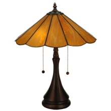 Panel Honey 2 Light 21" Tall Buffet Table Lamp