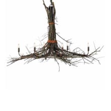 Long Twigs 6 Light 36" Wide Ring Chandelier