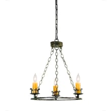 Tertius 3 Light 18" Wide Taper Candle Multi Light Pendant