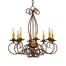 Elisha 8 Light 26" Wide Taper Candle Style Chandelier