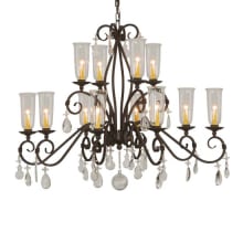 Zola 12 Light 49" Wide Crystal Chandelier