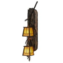 Pine 2 Light 25" Tall Wall Sconce