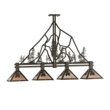 Tall Pines 4 Light 12" Wide Linear Pendant