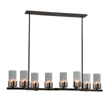 Long Cero 8 Light 16" Wide Linear Chandelier