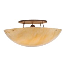 Artesia 8 Light 48" Wide Semi-Flush Bowl Ceiling Fixture - Cortez Gold Finish