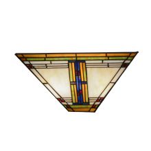 Nevada 2 Light 14.5" Wide Hand-Crafted Wall Sconce with Stained Glass