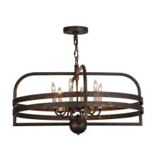 Aldari 6 Light 32" Wide Taper Candle Style Chandelier