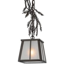 Pine Branch 8" Wide Mini Pendant