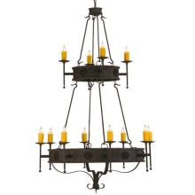 Lorenzo 12 Light 48" Wide Taper Candle Ring Chandelier
