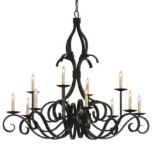 Cypress 12 Light 48" Wide Taper Candle Style Chandelier