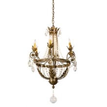 Antonia 6 Light 26" Wide Crystal Candle Style Chandelier