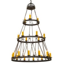 Lakeshore 21 Light 54" Wide Taper Candle Style Chandelier