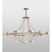 ISON 36 Light 87" Wide Ring Chandelier