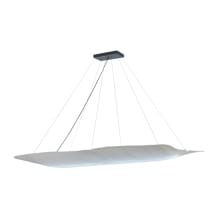 Linne 36" Wide Abstract Linear Pendant
