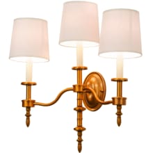 Toby 3 Light 22" Tall Wall Sconce