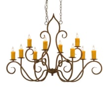 Clifton 10 Light 28" Wide Taper Candle Style Chandelier
