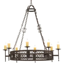 Toscano 8 Light 50" Wide Taper Candle Style Chandelier