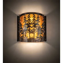 Tall Pines 2 Light 12" Tall Wall Sconce