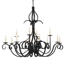 Cypress 40 Light 54" Wide Taper Candle Style Chandelier
