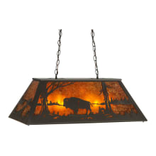 Buffalo at Lake 6 Light 17" Wide Linear Pendant