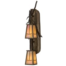 Pine Branch 2 Light 25" Tall Wall Sconce