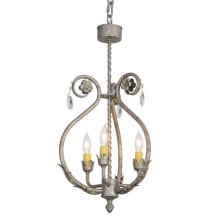 Antonia 3 Light 12" Wide Taper Candle Multi Light Pendant