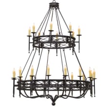 Gina 24 Light 70" Wide Taper Candle Style Chandelier