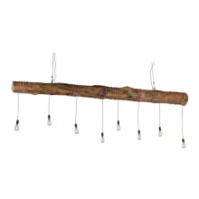 Hounds Tooth 8 Light 7" Wide Abstract Linear Pendant
