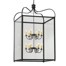 Rennes 12 Light 45" Wide Taper Candle Pendant
