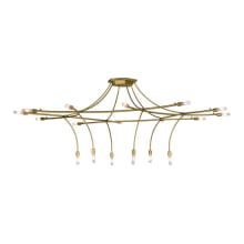 ISON 18 Light 84" Wide Taper Candle Ring Chandelier