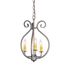 Easton 3 Light 12" Wide Taper Candle Pendant