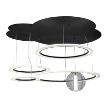 Bola 84" Wide Abstract Multi Light Pendant