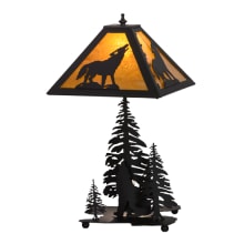 Howling Wolf 21" Tall Buffet Table Lamp