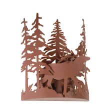 11" W Elk Through The Trees Wall Sconce