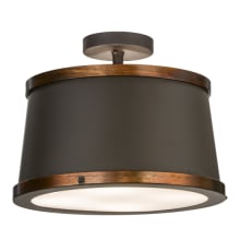 Cilindro Reel 4 Light 18" Wide Semi-Flush Ceiling Fixture - Oil Rubbed Bronze Finish - GU24 Bulb Base