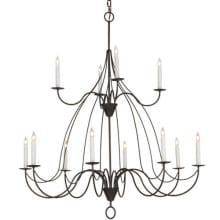 Polonaise 12 Light 48" Wide Taper Candle Style Chandelier