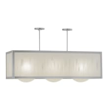 Quadrato 3 Light 17" Wide Linear Pendant