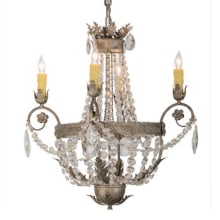 Antonia 4 Light 26" Wide Crystal Candle Style Chandelier