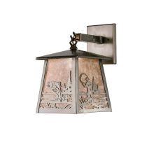 7.5" W Fly Fishing Creek Hanging Wall Sconce